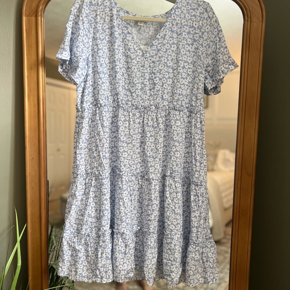 J. Crew Blue and White Floral Mini Dress - Picture 2 of 4